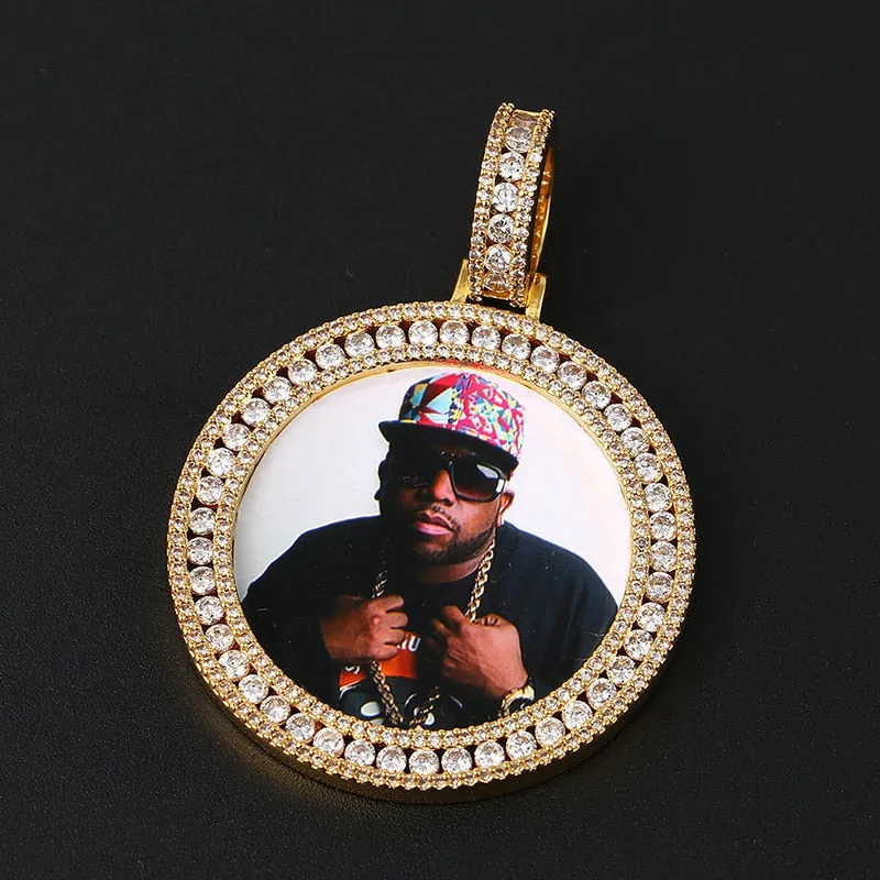 Custom Made Photo Medallions Necklace- Hip Hop Necklace For Men's