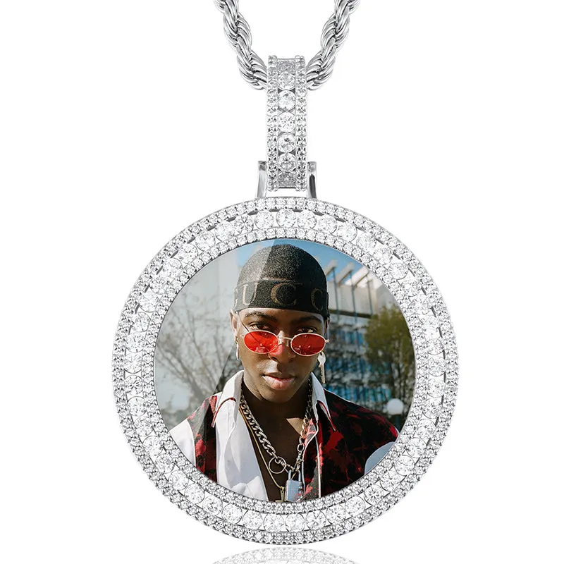 Custom Made Photo Medallions Necklace- Hip Hop Necklace For Men's