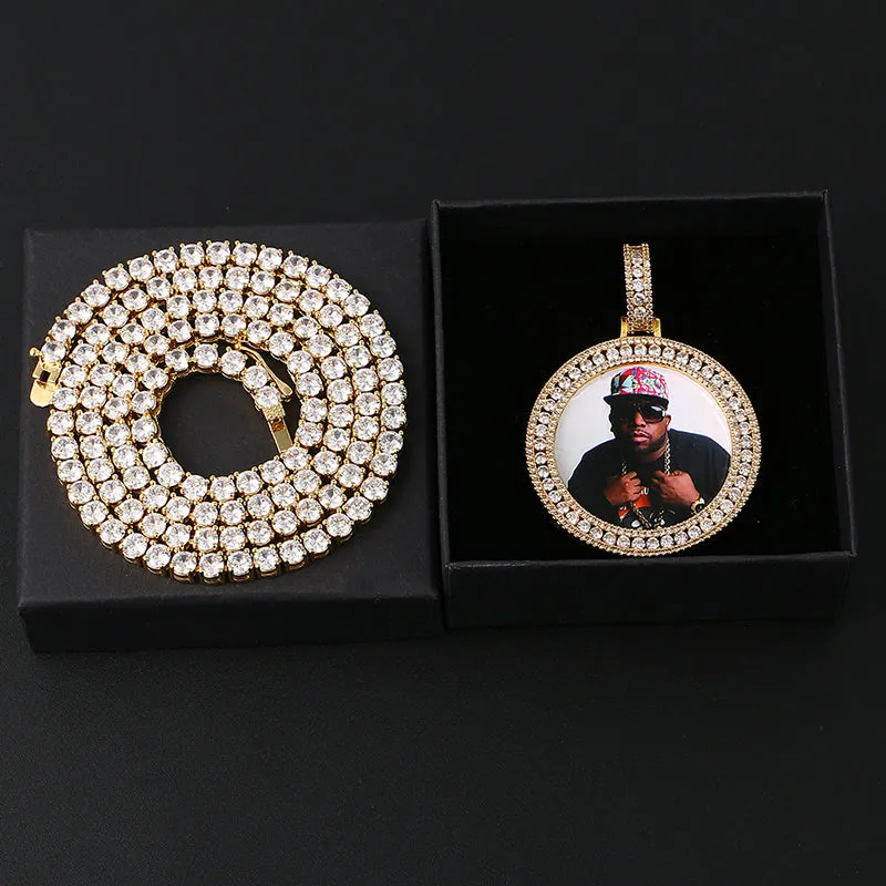 Custom Made Photo Medallions Necklace- Hip Hop Necklace For Men's