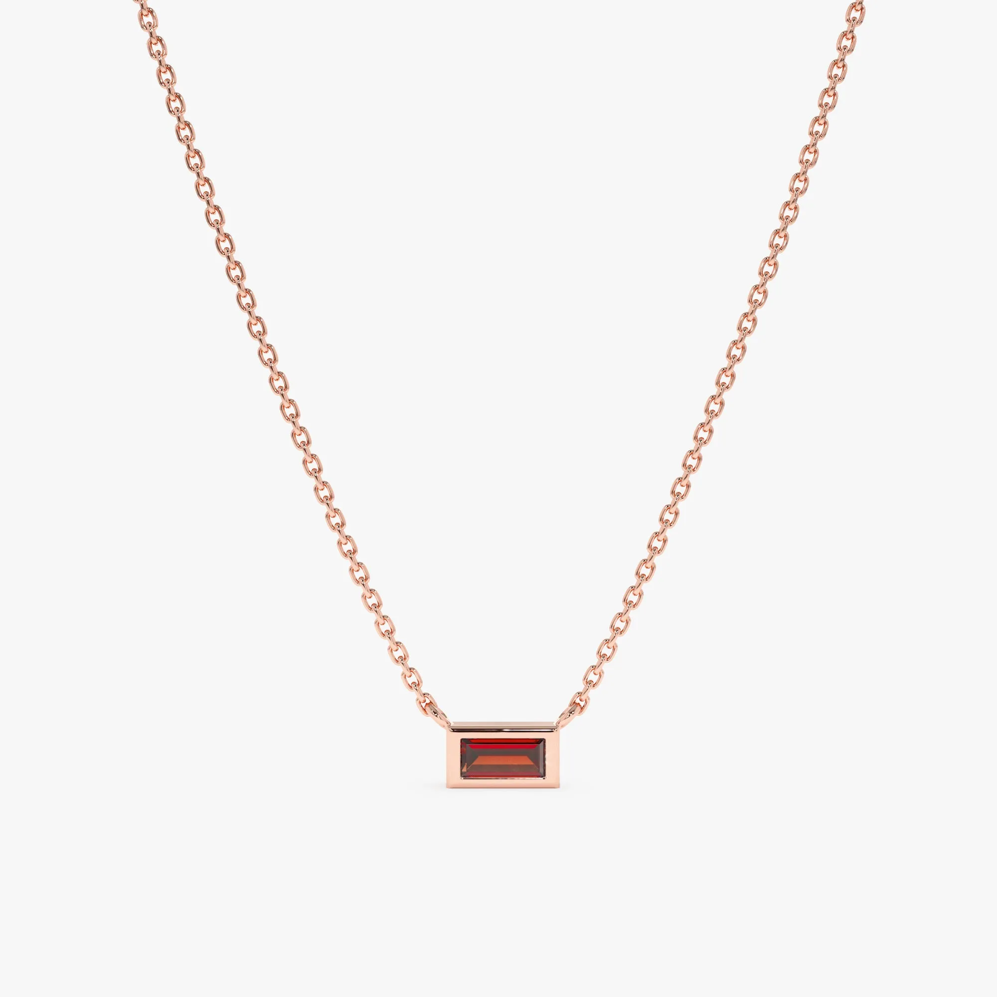 Dainty Garnet Necklace, Teresa