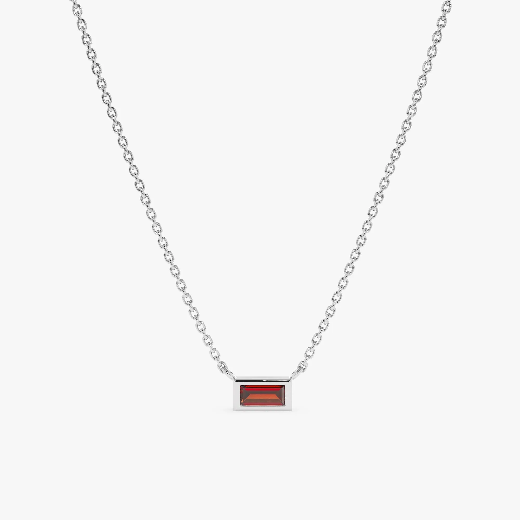 Dainty Garnet Necklace, Teresa