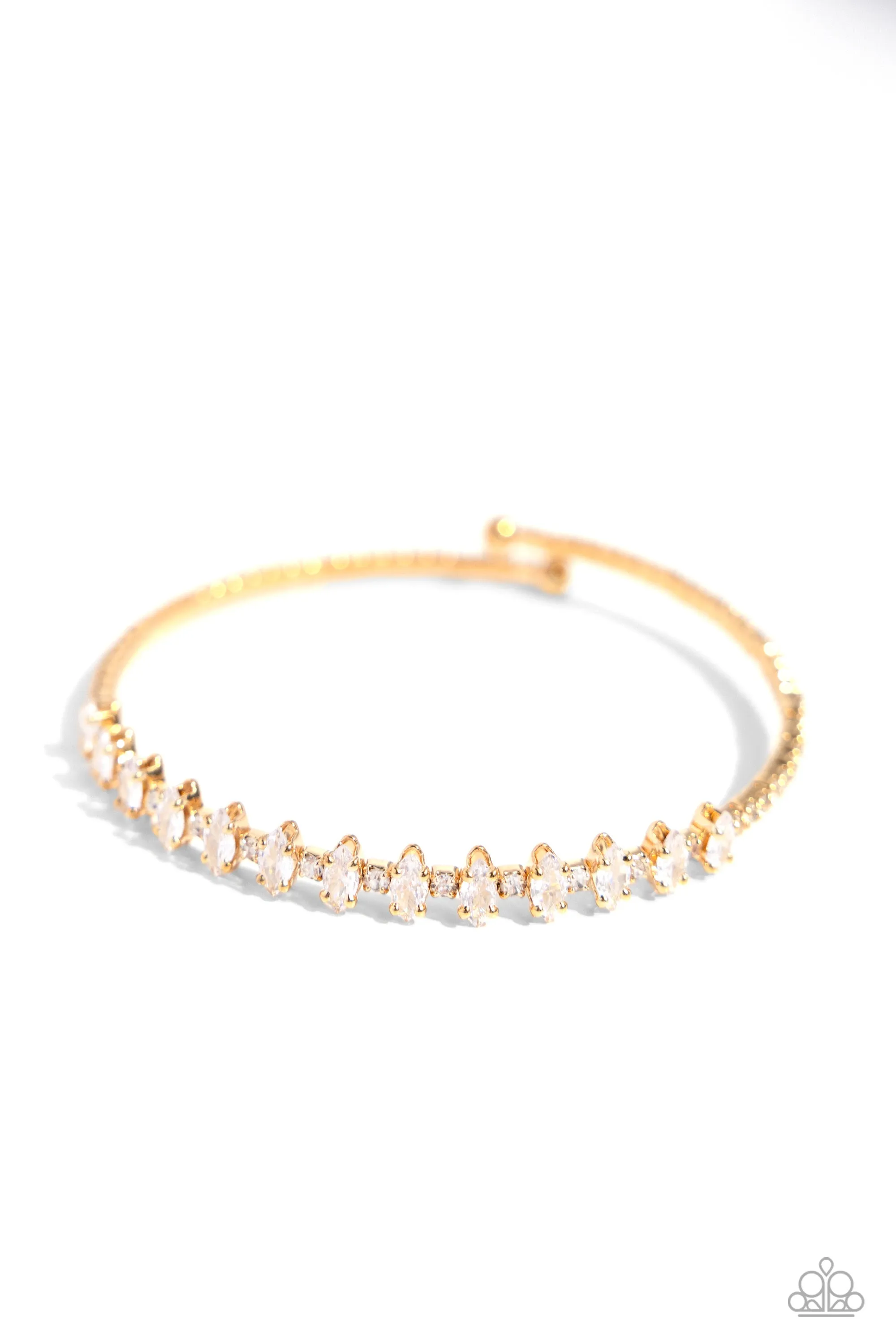 Dandy Dancer - Gold Bracelet - Paparazzi Accessories