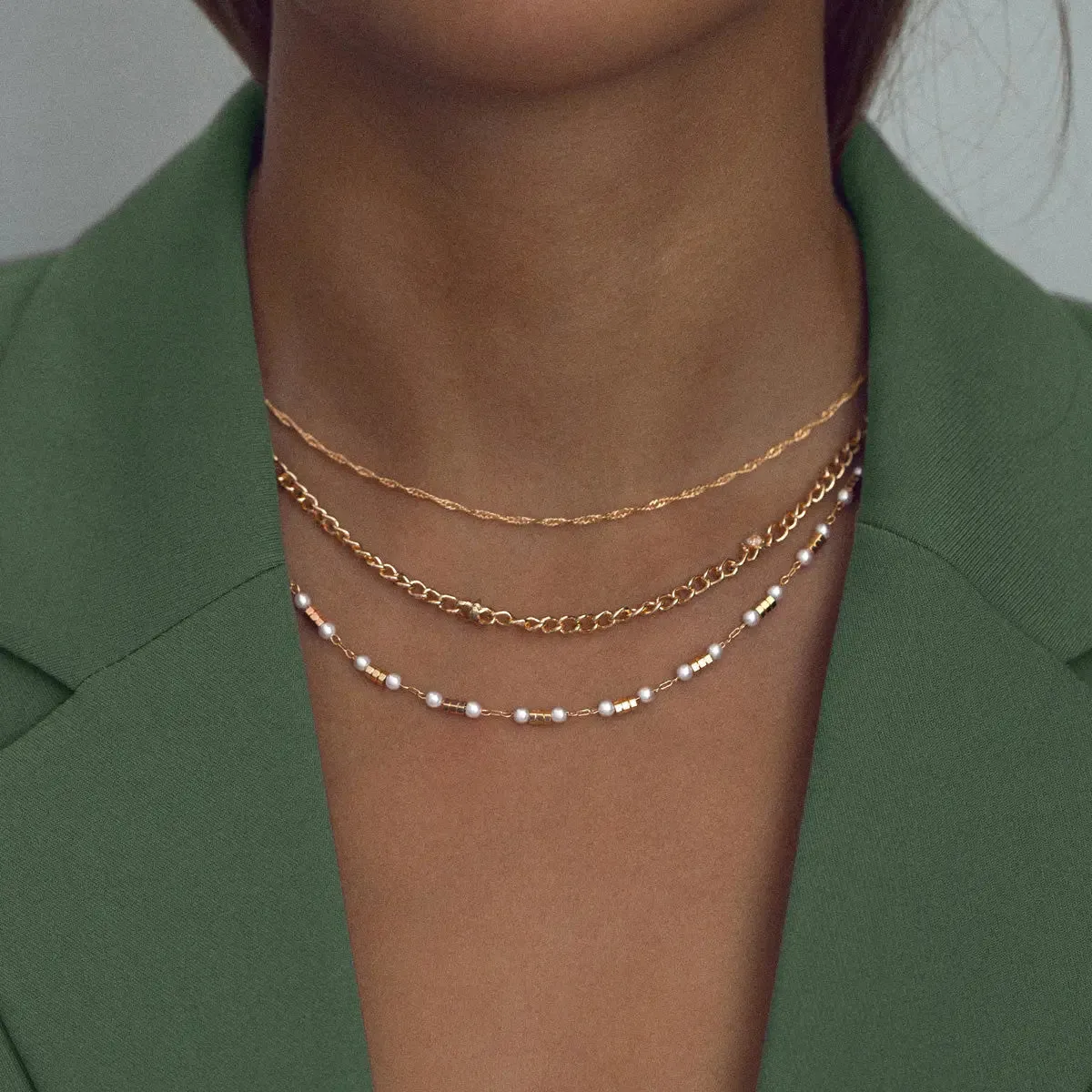 Delicate Twisted Chain Necklace