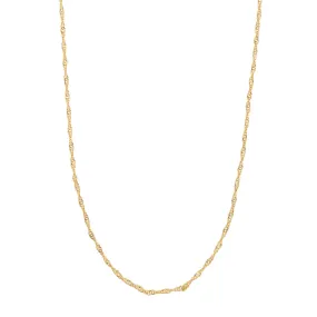 Delicate Twisted Chain Necklace