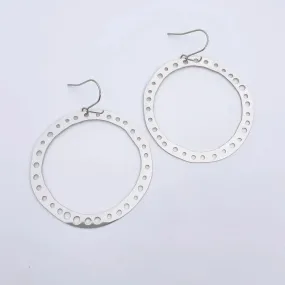 DOTTY HOOP Earrings in Silver