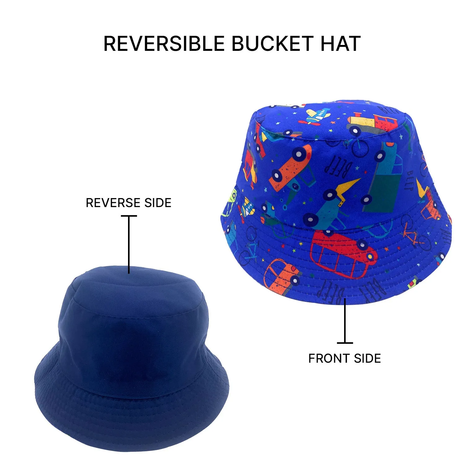 Empire Cove Kids Fun Prints Bucket Hat Fisherman Cap Girls Boys Summer Beach