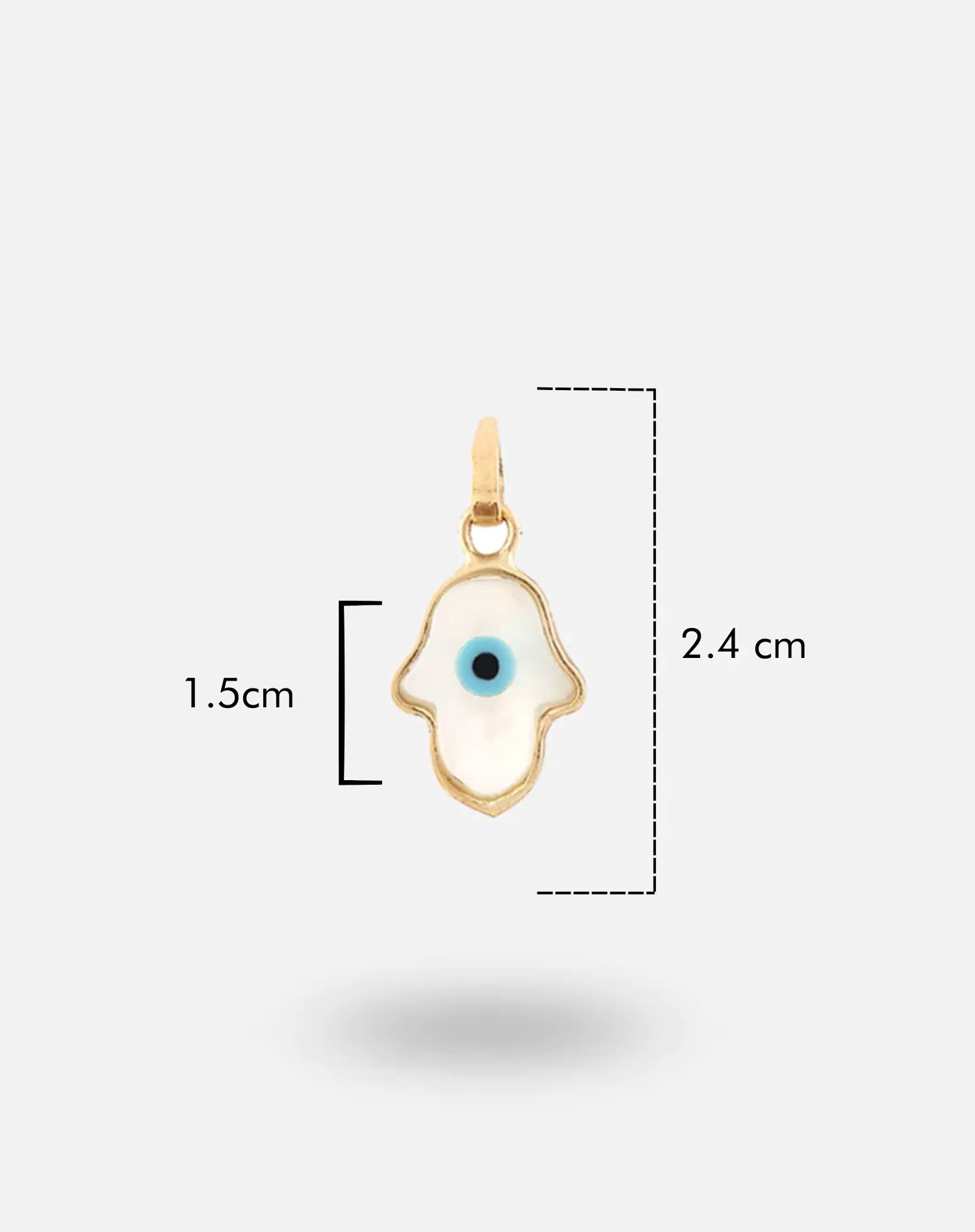 Evil Eye Charm Pendant - Hamsa Hand