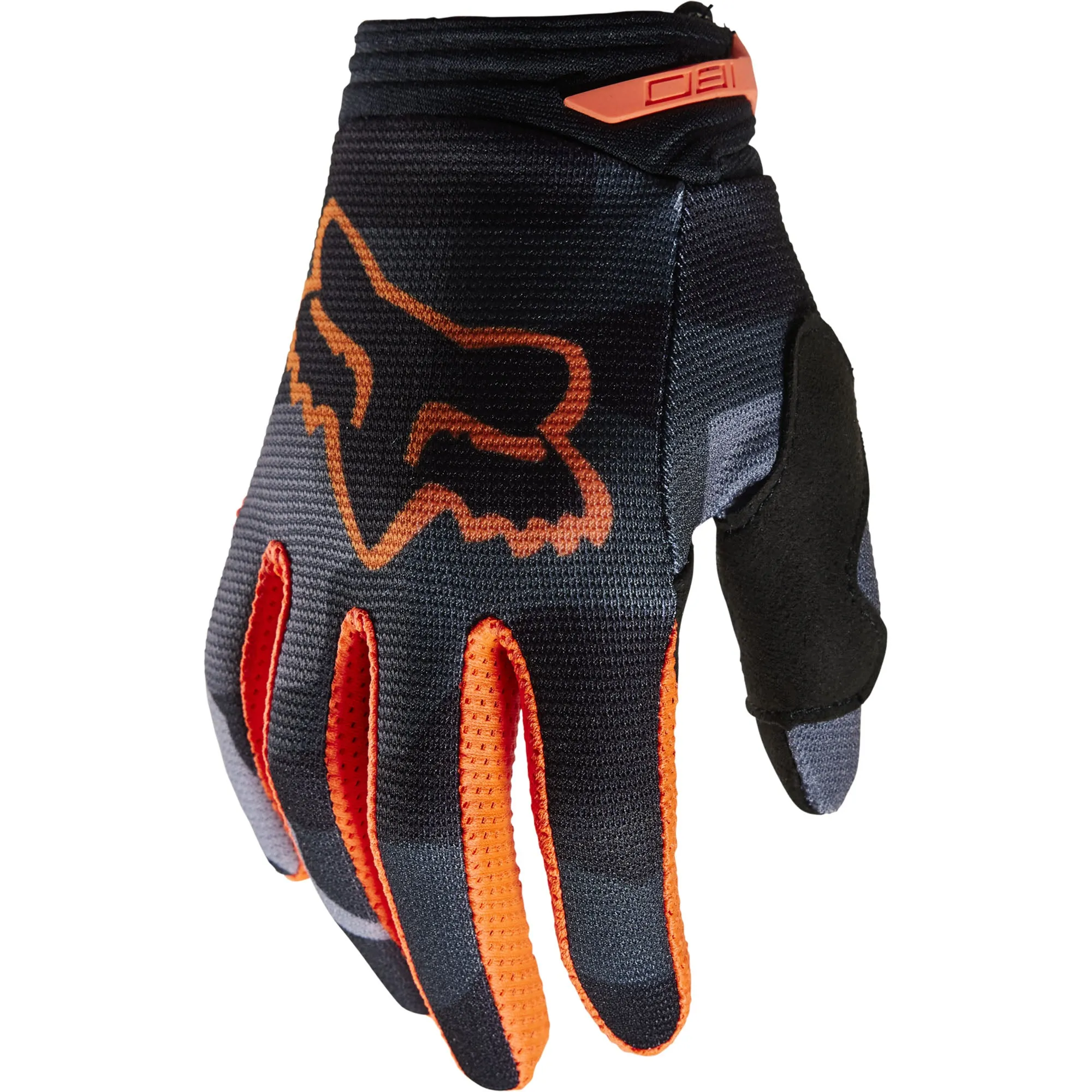 Fox Racing  Youth 180 Bnkr Gloves Secure Fit Silicone Grip Off-Road Grey Camo