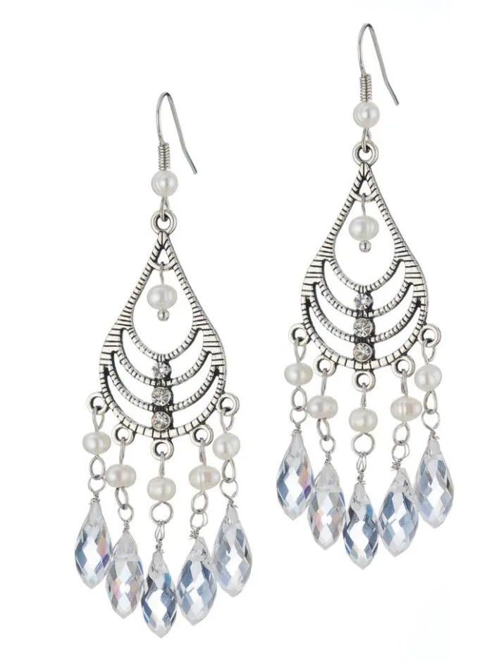 Freshwater Pearl Chandelier Earrings by Rosie Fox