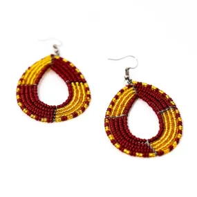 Game Day Earrings -  Raspberry