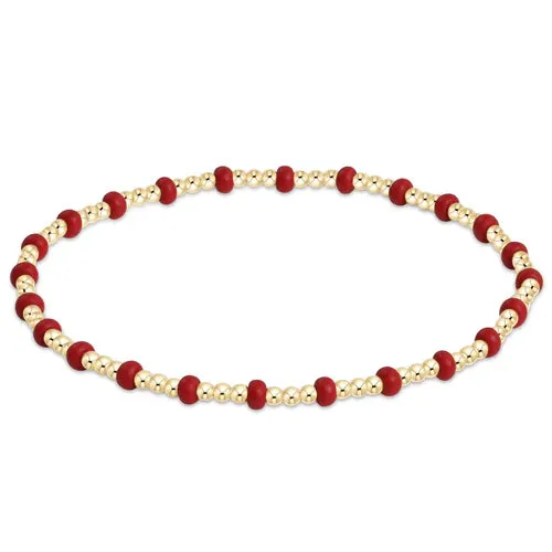 gameday hope gold sincerity bracelet - crimson by enewton