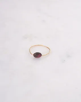 Garnet Daily Serenity Ring