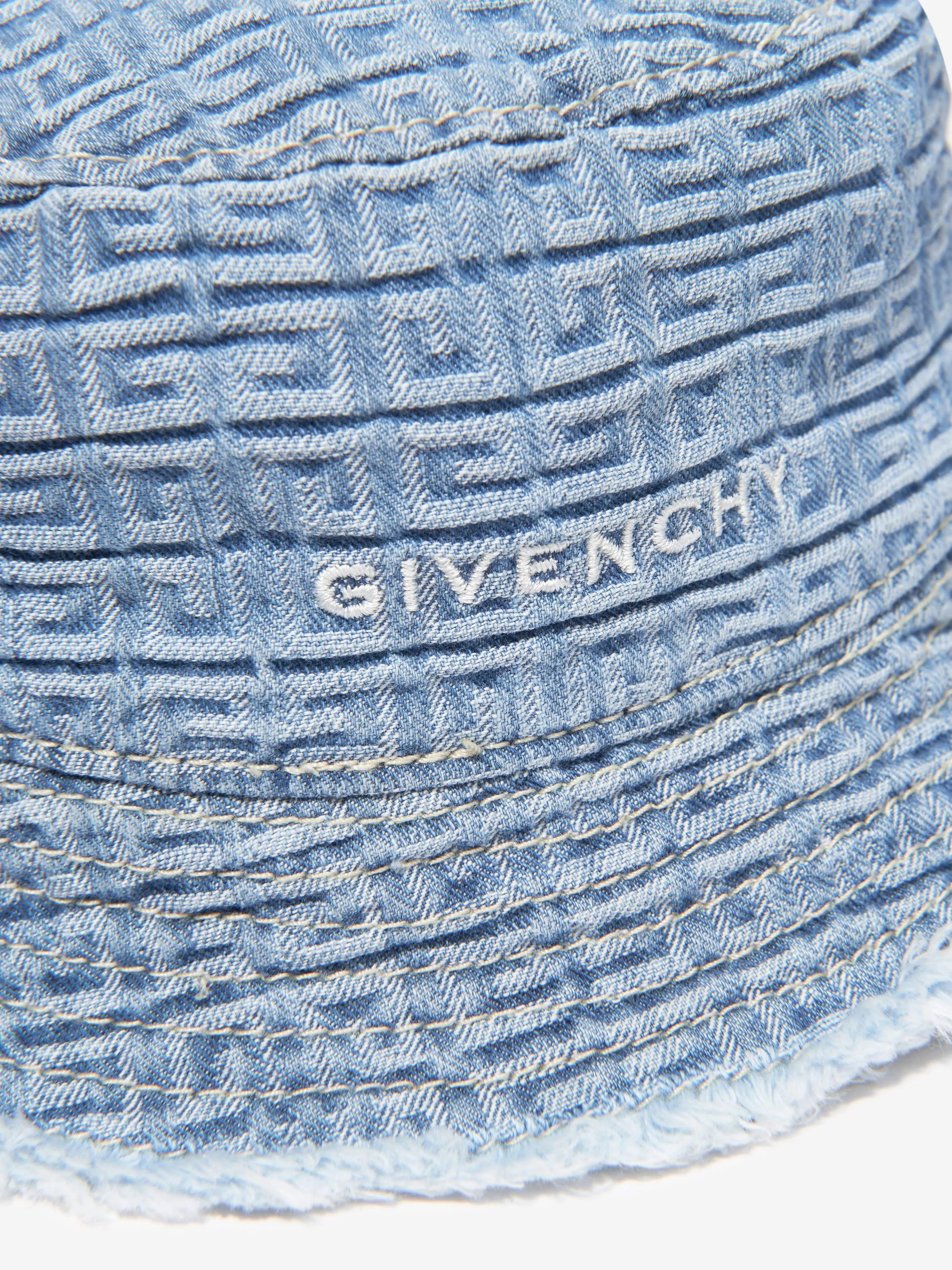 Givenchy Baby 4G Logo Bucket Hat in Blue