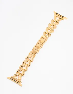 Gold Chunky Chain Watch Strap 42/44/45