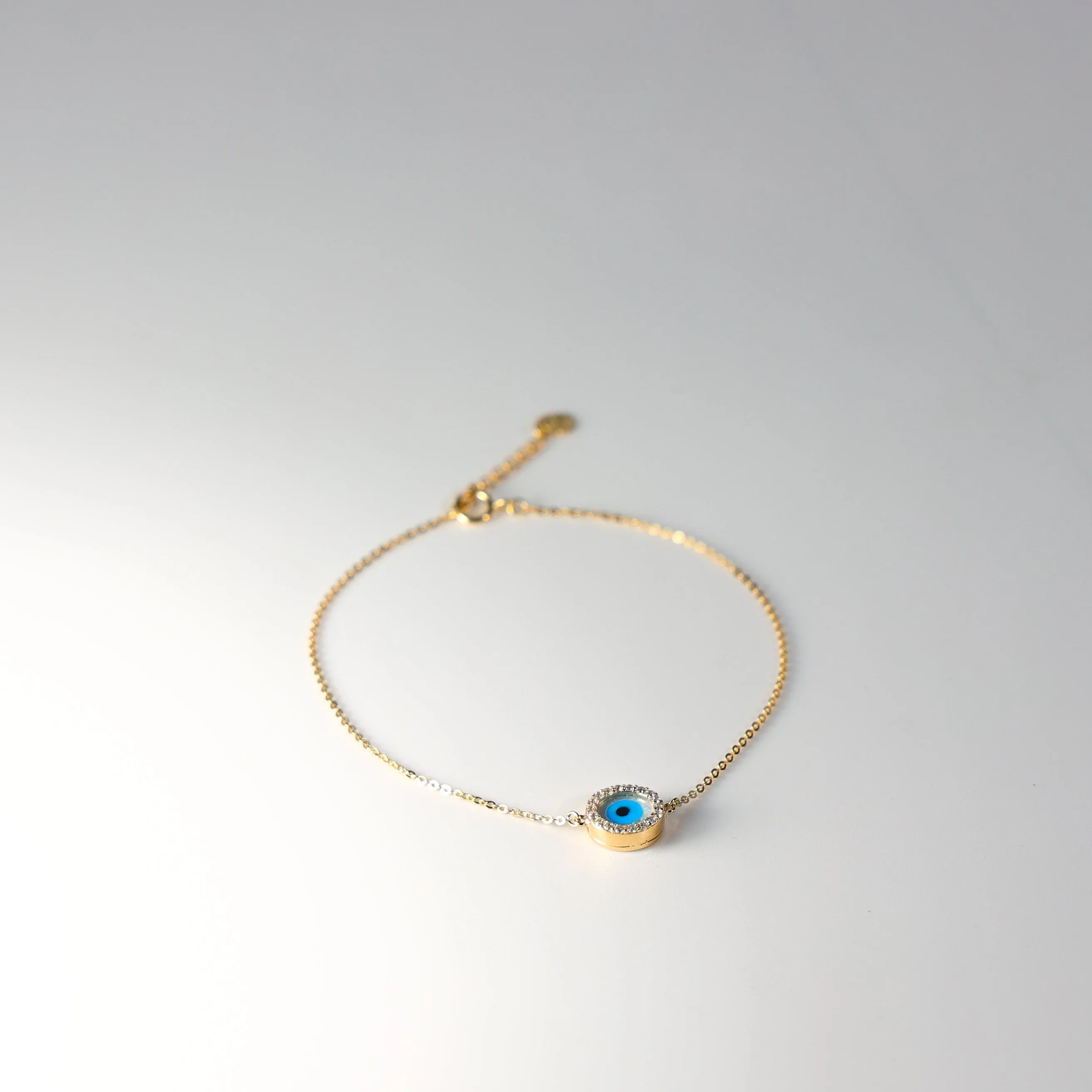 Gold Evil Eye Chain Bracelet Model-AB0560