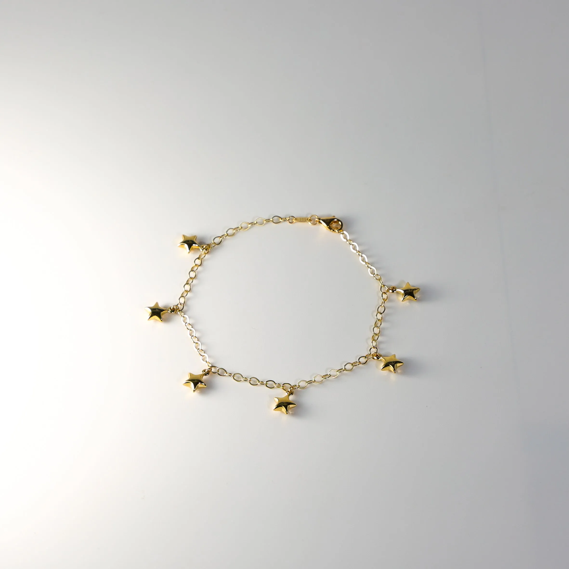 Gold Hanging Stars Bracelet Model-AB772