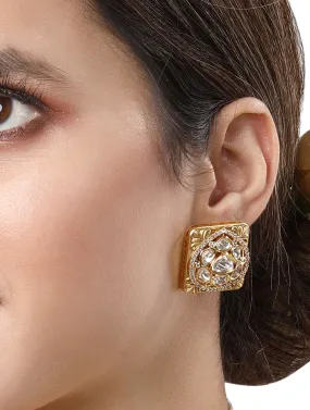 Gold Plated Kundan Earrings