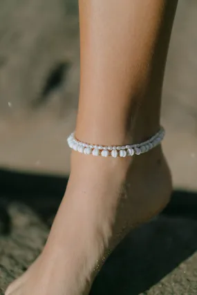 Gold Puka Shell Anklet - Kahale