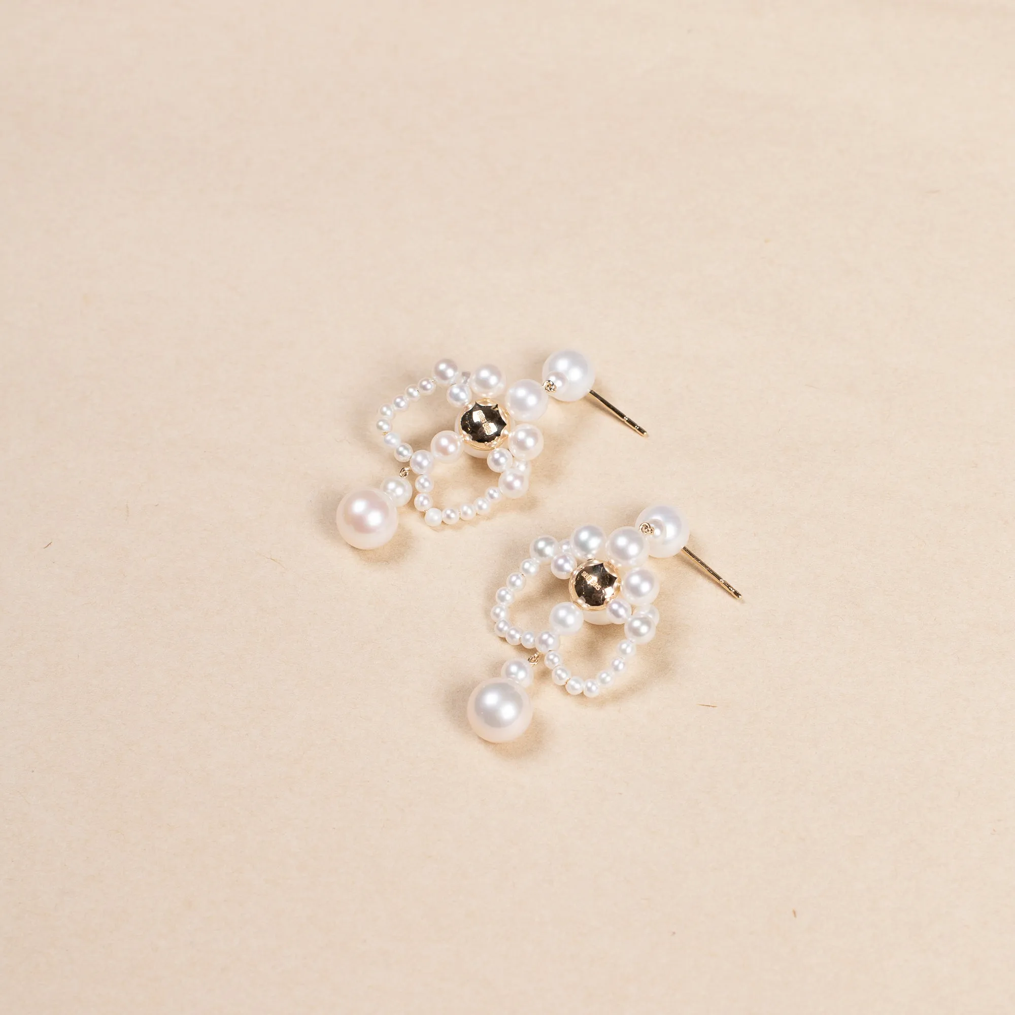 Grand Chateau de Perles Earrings