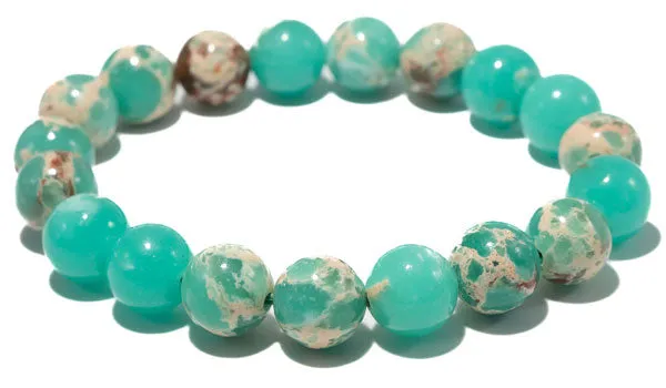 Green African Opal Natural Gemstone Bracelet