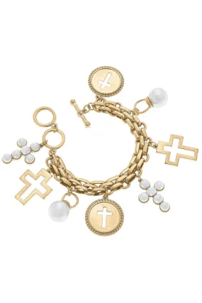 Heaven Cross Charm Bracelet