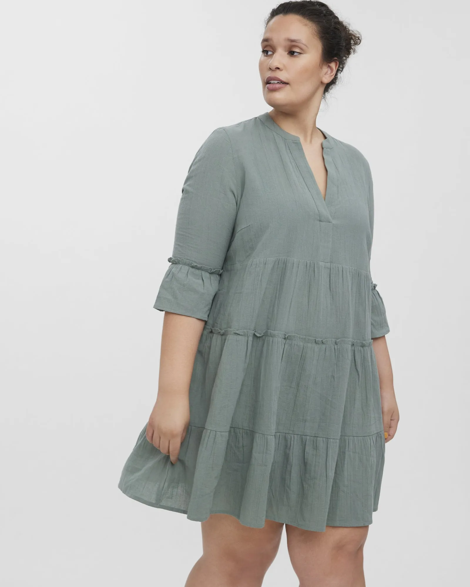 Heli Woven Dress | Sage Green