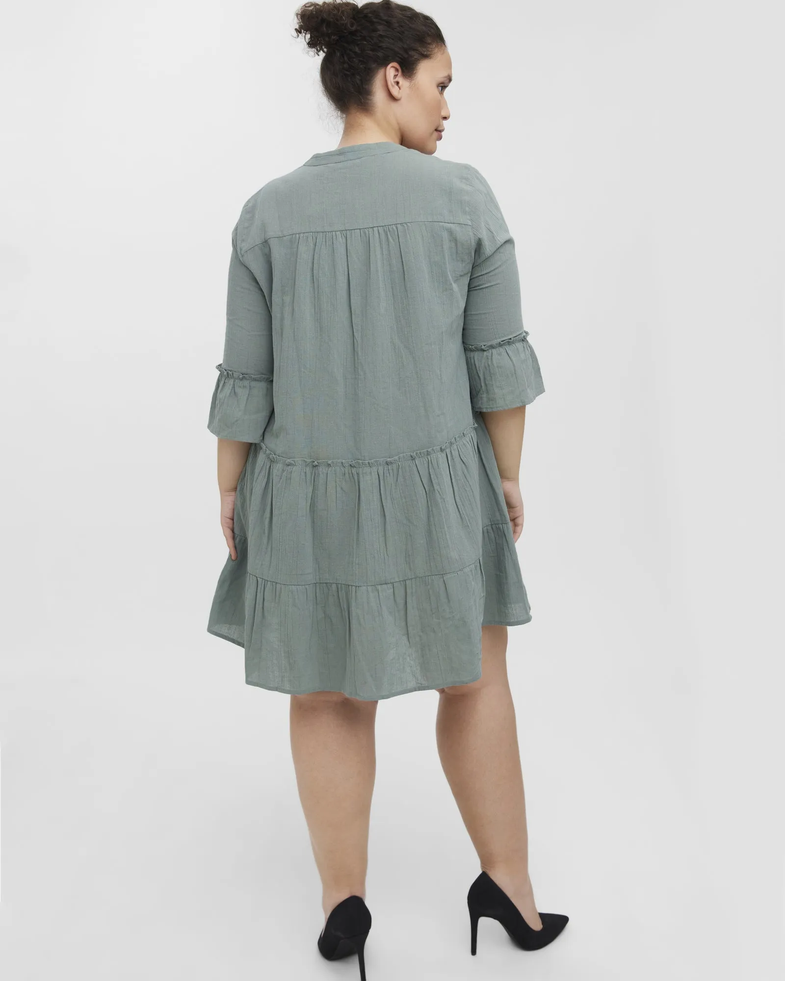 Heli Woven Dress | Sage Green