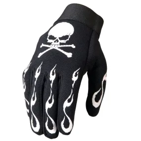 Hot Leathers GVM2006 Skull and Crossbones Mechanics Gloves