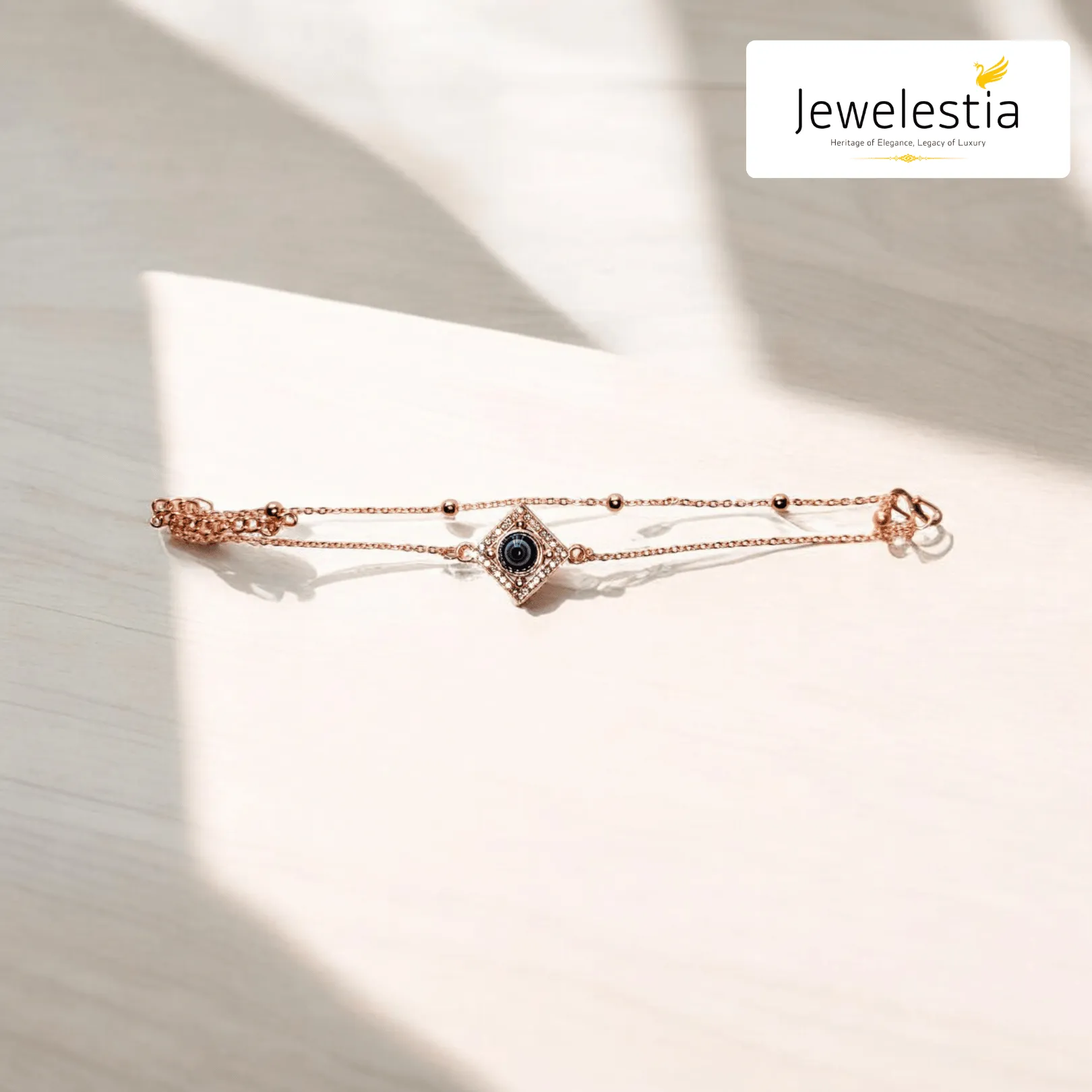 Jewelestia Evil Eye Charm Bracelet