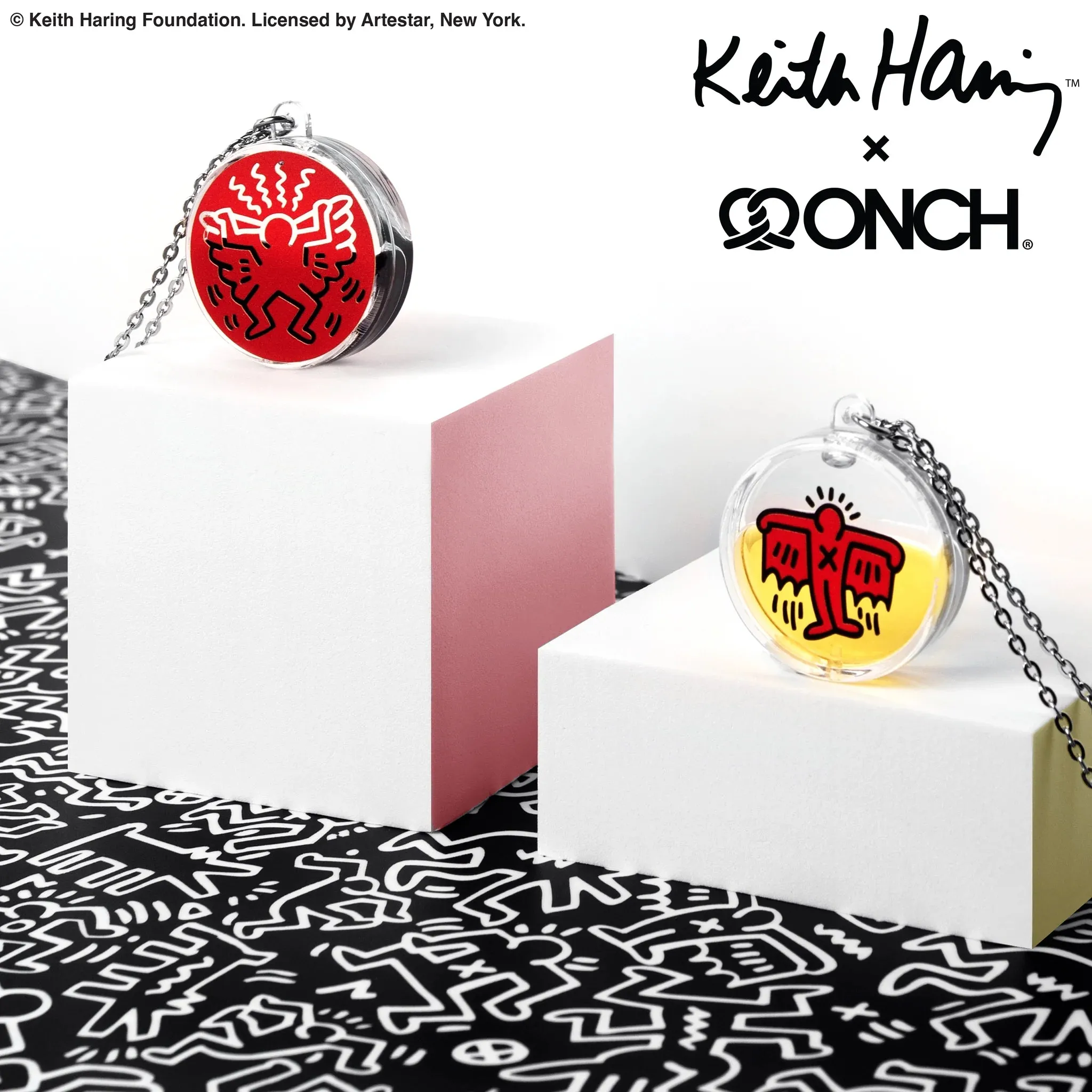 Keith Haring x ONCH - Angel Necklace