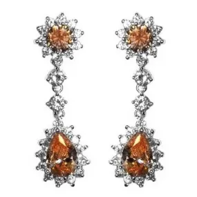 Kimmy Champagne Chandelier Earrings | 36mm