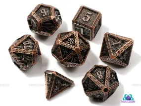 King's Watch | Copper Royal Guard Style | Metal Dice Set (7)