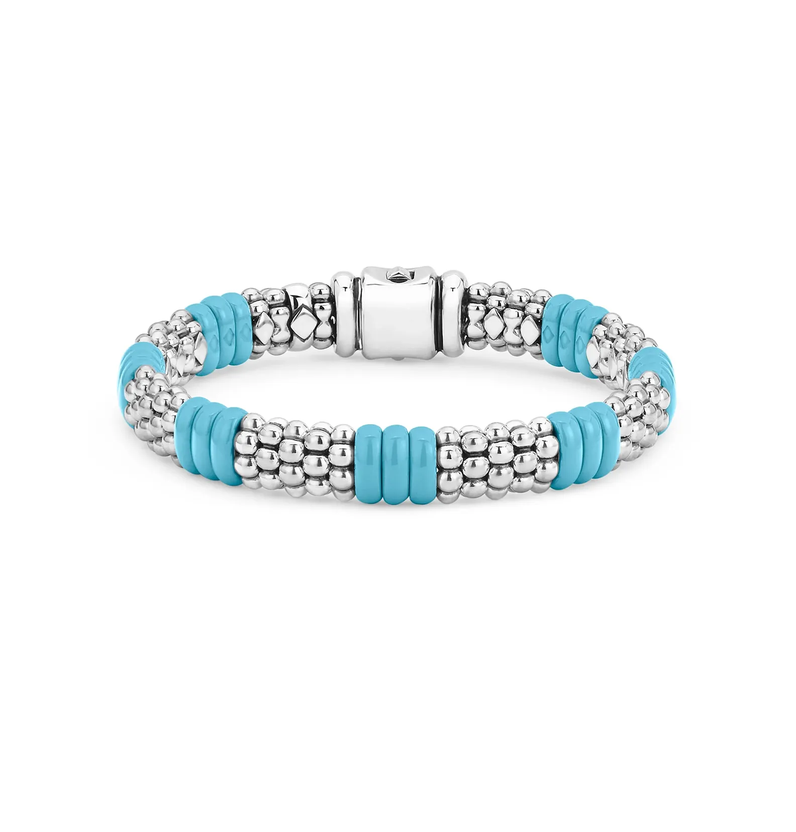 LAGOS Blue Caviar Silver Ceramic Beaded Bracelet