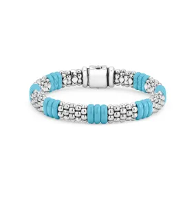 LAGOS Blue Caviar Silver Ceramic Beaded Bracelet