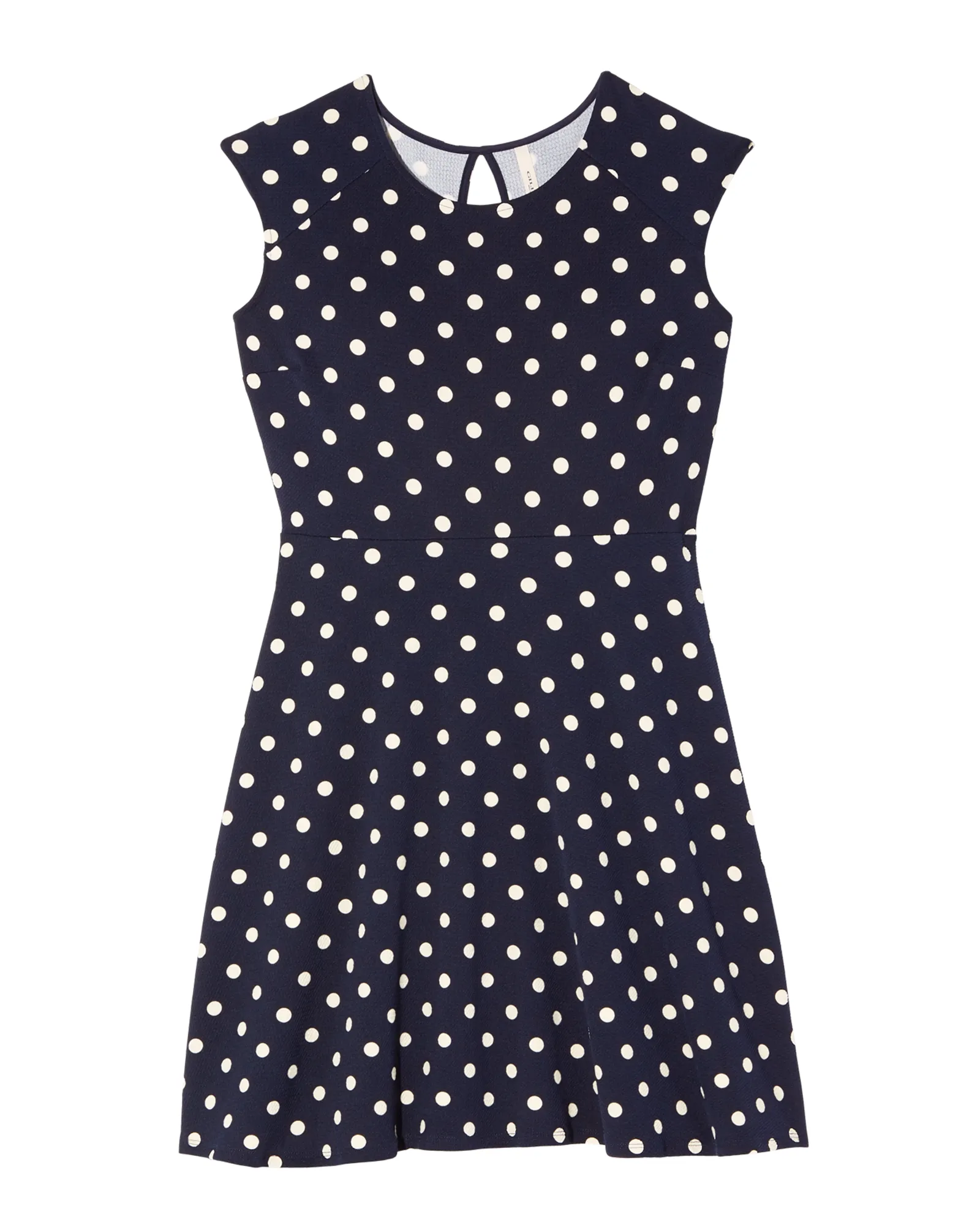 Lenoir Knit Printed Dress | Navy / White