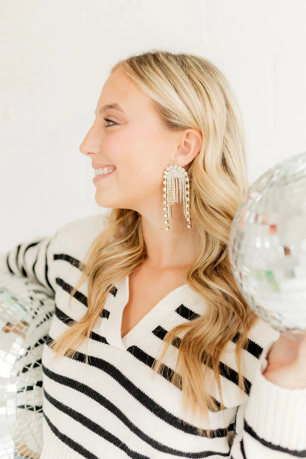 Linny Co | Alexis Chandelier Drop Earrings in Gold