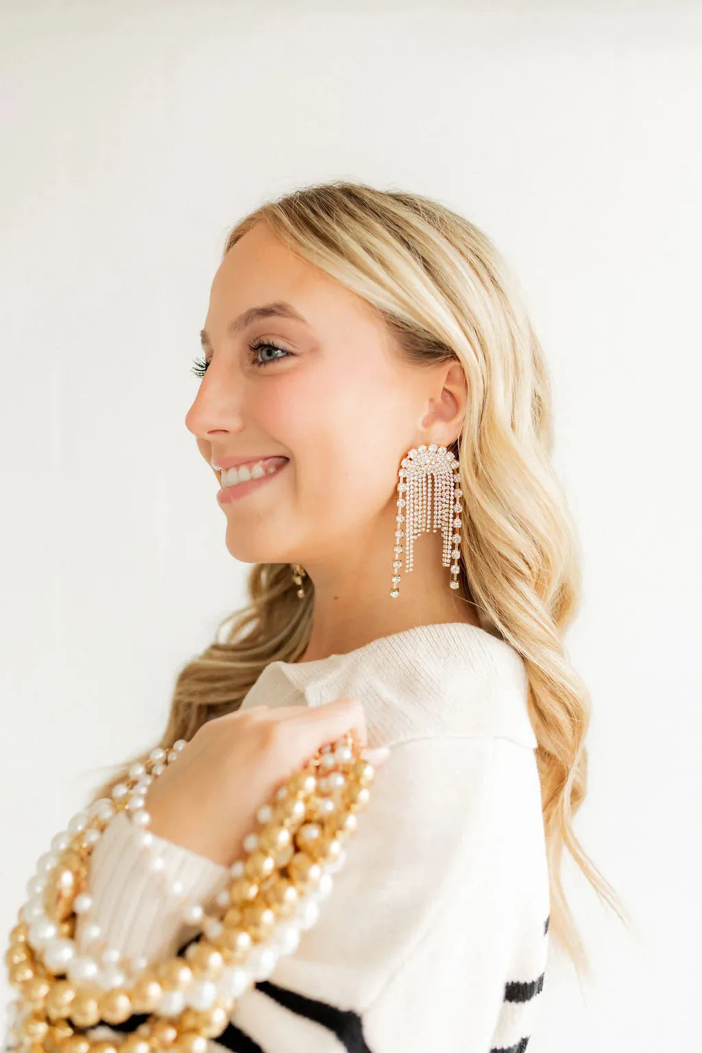 Linny Co | Alexis Chandelier Drop Earrings in Gold