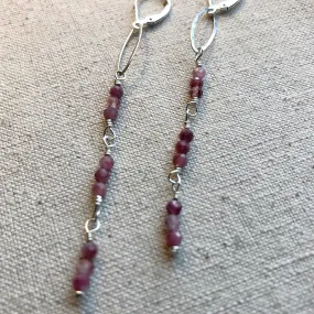 Long Ruby Earrings