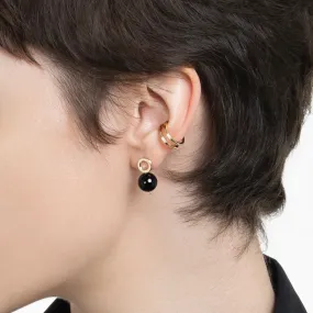 Look 046 "Beluga" Onyx Earring