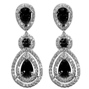 Louisa Black Chandelier Earrings