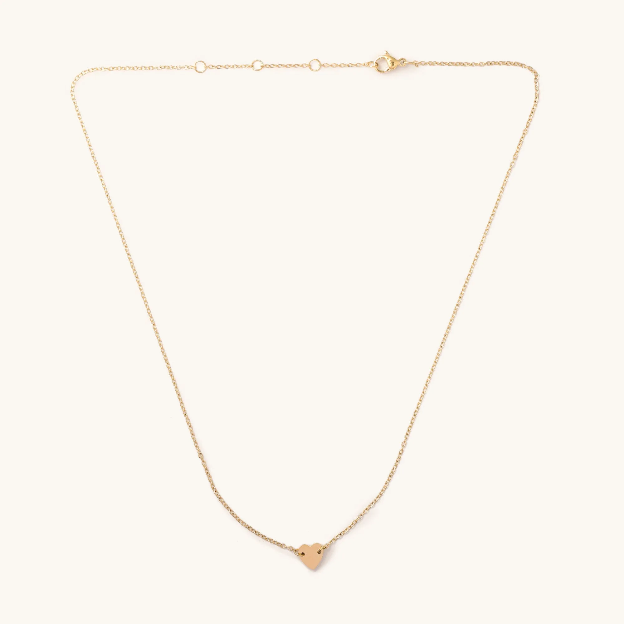 Lucy Gold Heart Necklace