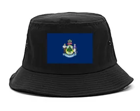 Maine State Flag ME Chest Mens Bucket Hat