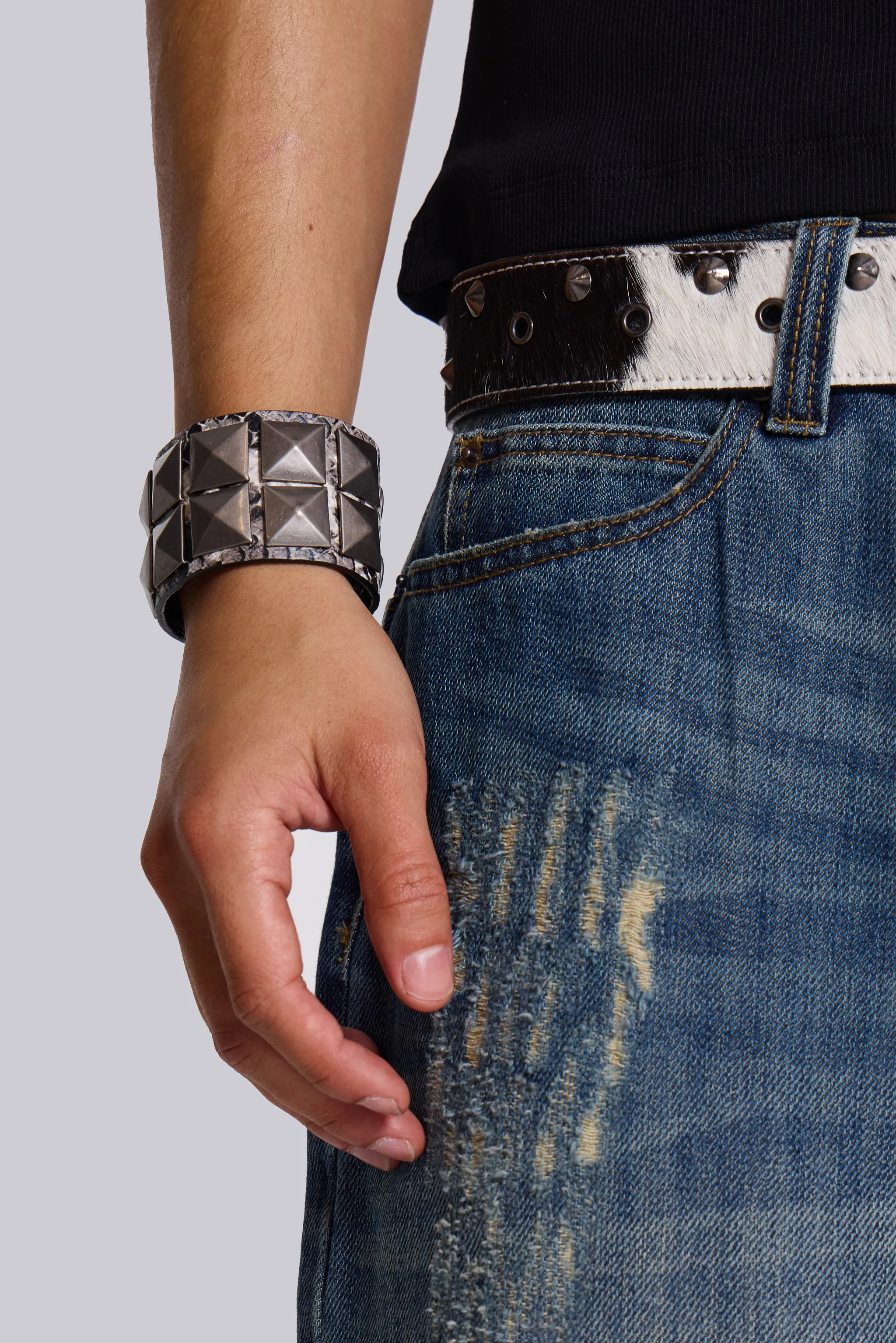 Mamba Studded Cuff Bracelet