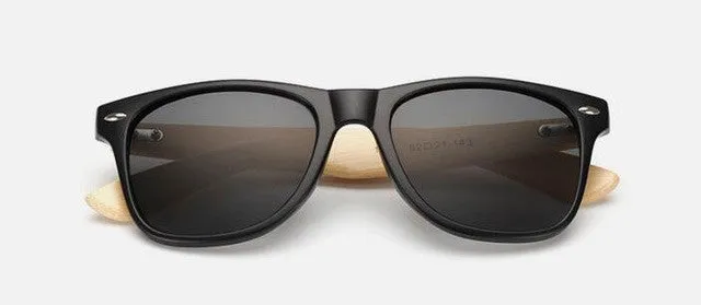 Men's Retro Wood Sunglasses