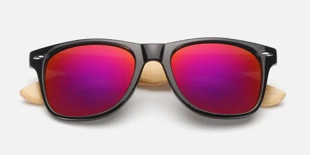 Men's Retro Wood Sunglasses