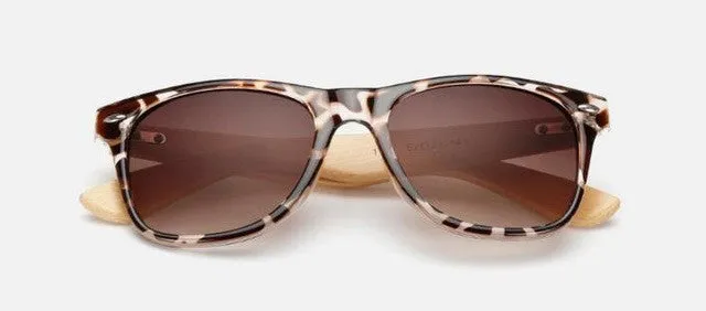 Men's Retro Wood Sunglasses