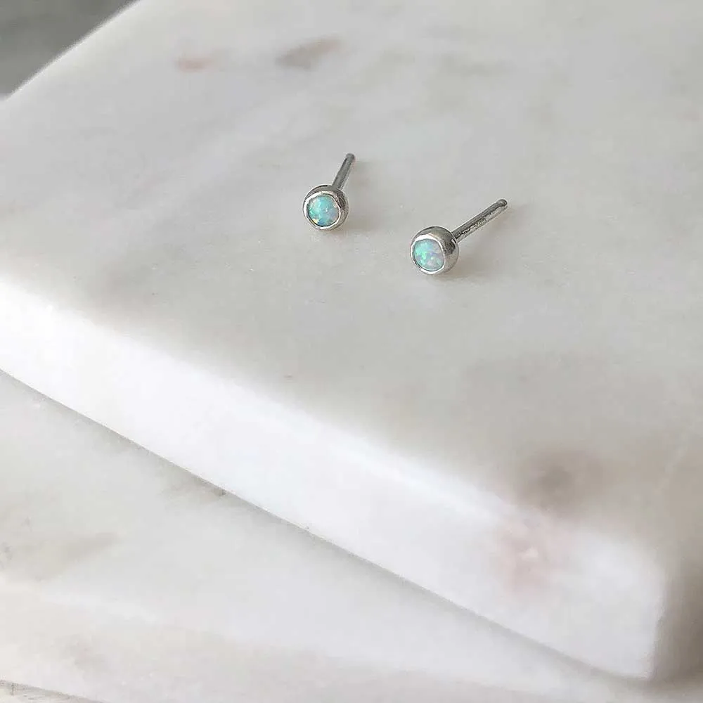 Mini Opal Stud Earrings