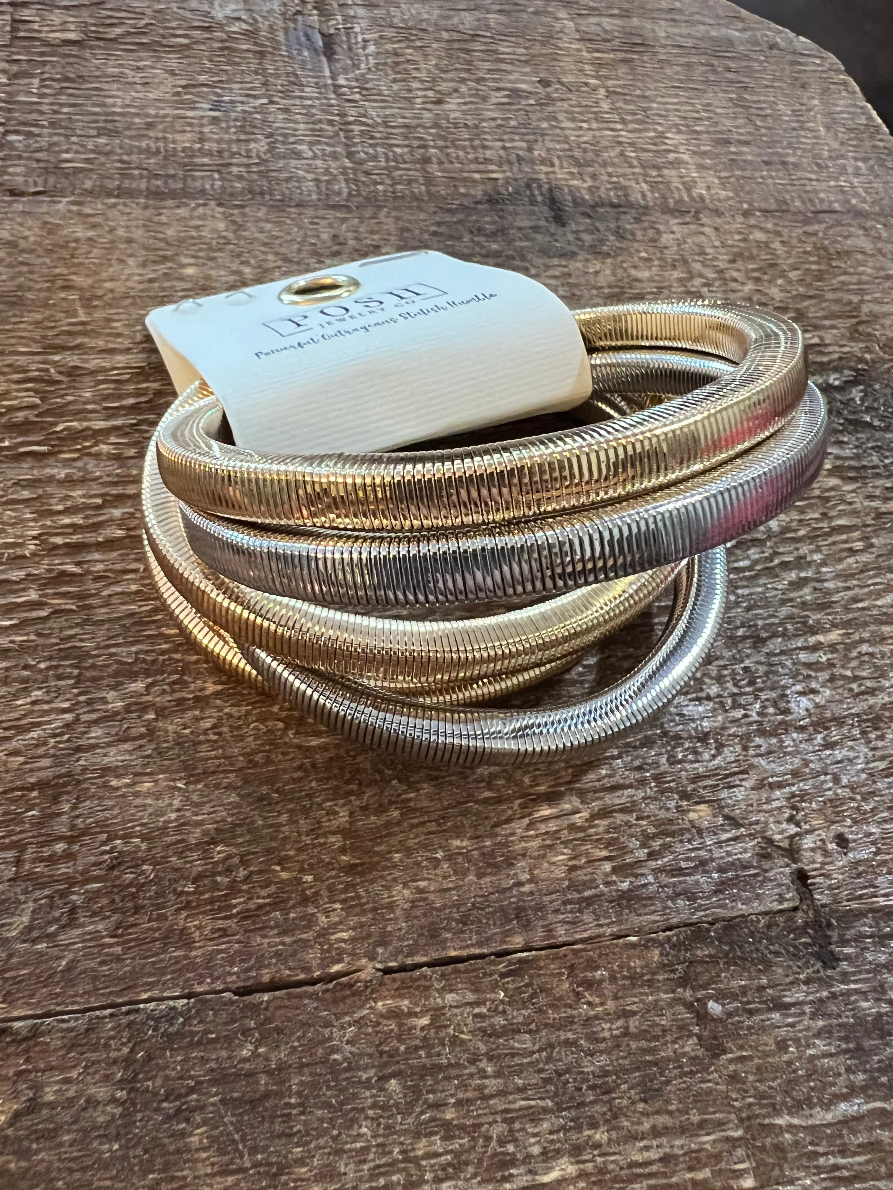 Misc Silver & Gold Bracelet