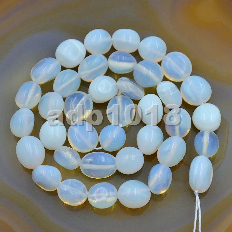 Natural Gemstone Freeform Potato 6x8-10x12mm Loose Beads on a 15.5" Strand