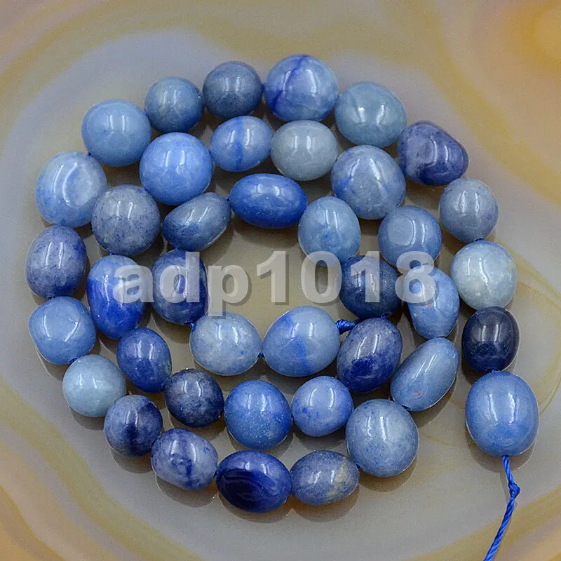 Natural Gemstone Freeform Potato 6x8-10x12mm Loose Beads on a 15.5" Strand